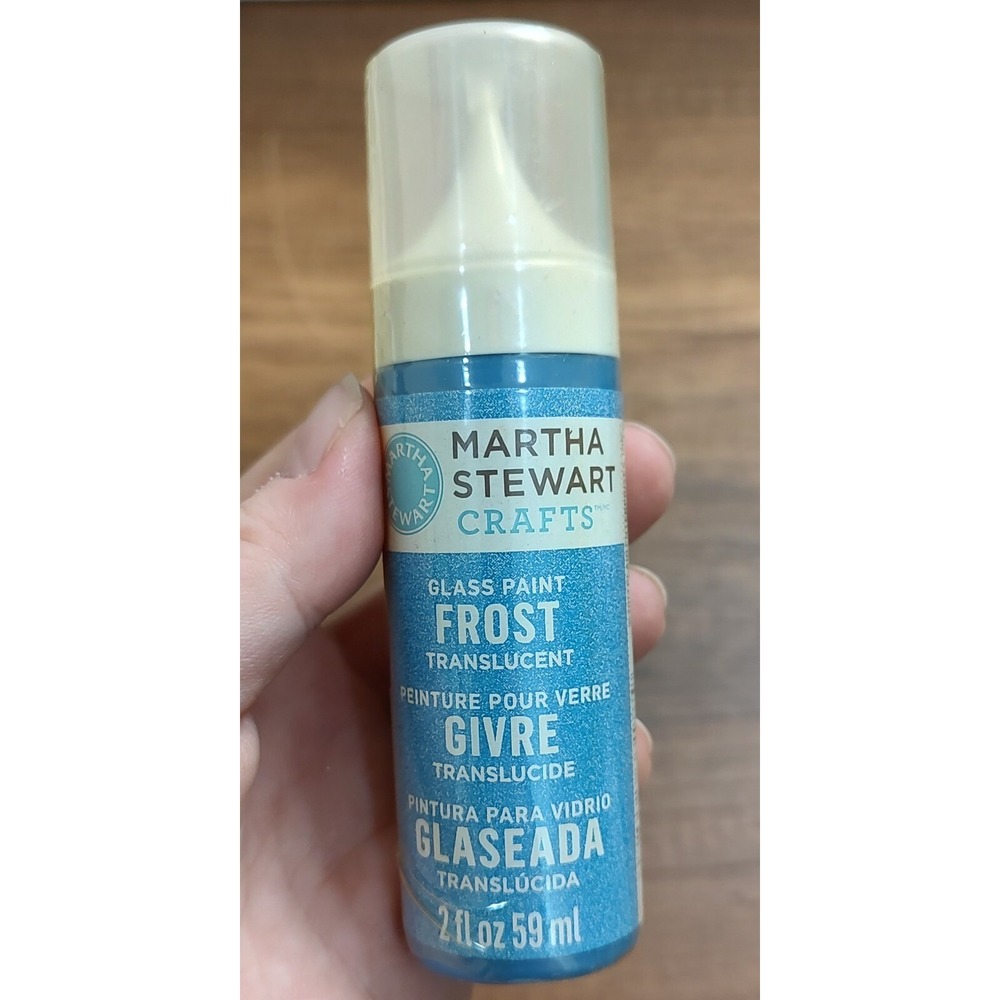 Martha Stewart Crafts Glass Paint Discontinued Blue Calico Gloss Transparent